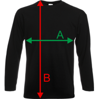 Koszulka męska z długim rękawem F08 rozmiary